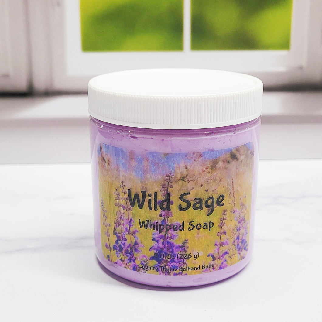 Wild Sage Whipped Soap